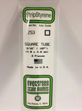 Evergreen 253 .188" / 4.8mm Square Tube