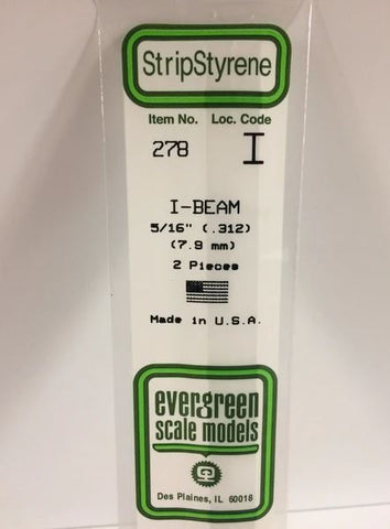Evergreen 278 .312 / 7.9mm I Beam (2pcs)