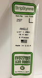 Evergreen 297 .250 / 6.4mm L Angle (2pcs)