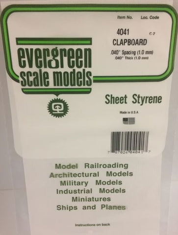 Evergreen 4041 .040" Spacing Clap Board Siding
