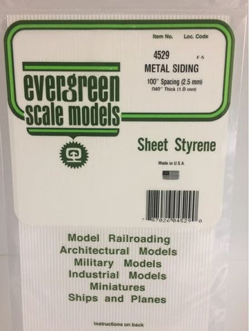 Evergreen 4529 .100" Spacing Corrugated Siding