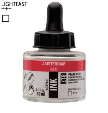 Amsterdam Acrylic Ink # 817 Pearl White