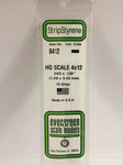 Evergreen 8412 .046" x .138" Ho Scale Strip