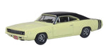 Oxford 1968 Dodge Charger - Yellow / Black