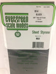 Evergreen 9514 .030" /  0.75mm Thick Black Sheet (2pcs)