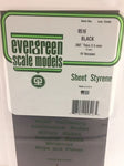 Evergreen 9516 .060" (1.5mm) Black Sheet