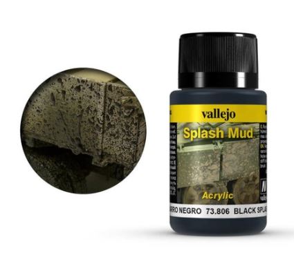 Vallejo 73806 Weathering Effects: Black Splash Mud