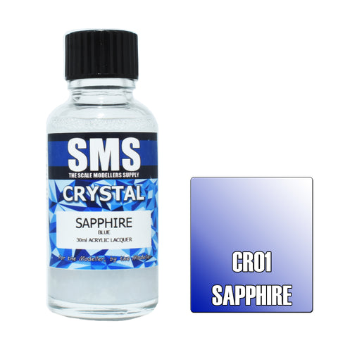 SMS Premium Crystal Lacquer - CR01 Crystal Sapphire (Blue)