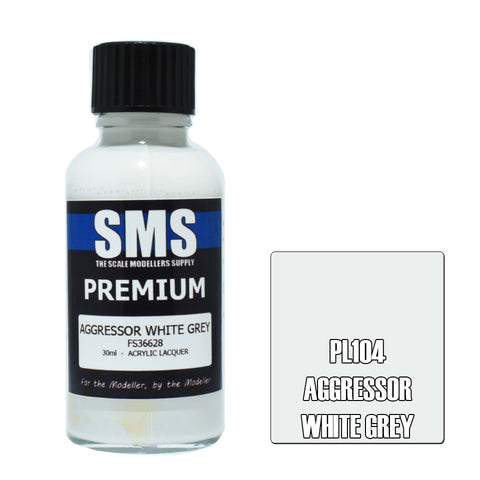 SMS Premium Lacquer - PL104 Aggressor White Grey