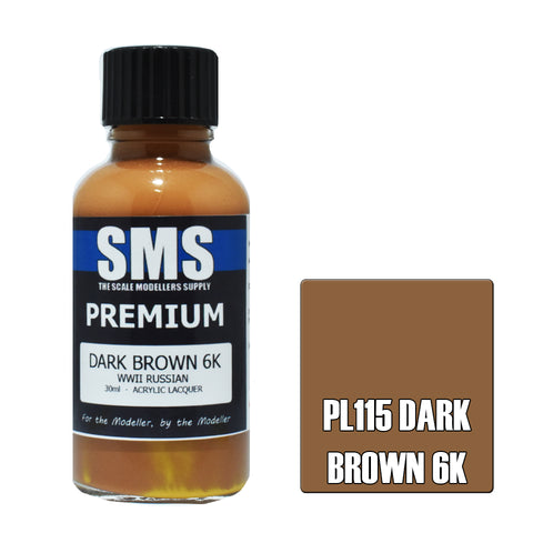SMS Premium Lacquer - PL115 Dark Brown 6K
