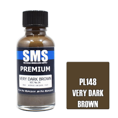 SMS Premium Lacquer - PL148 Very Dark Brown SCC No.1A