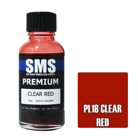 SMS Premium Lacquer - PL18 Clear Red