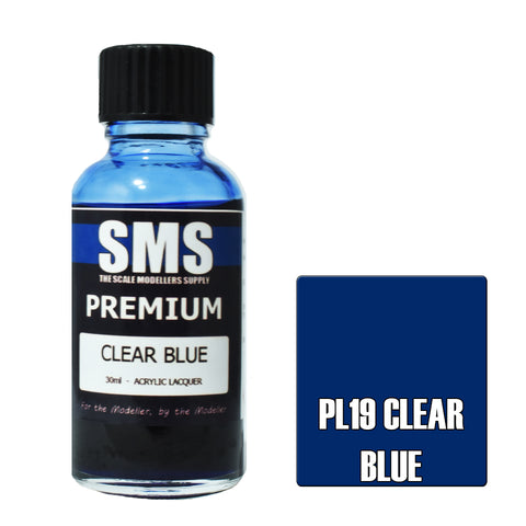 SMS Premium Lacquer - PL19 Clear Blue