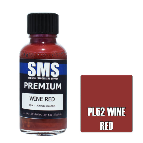 SMS Premium Lacquer - PL52 Wine Red