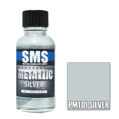 SMS Premium Metallic Lacquer - PMT01 Silver