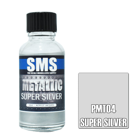 SMS Premium Metallic Lacquer - PMT04 Super Silver