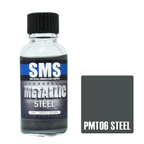 SMS Premium Metallic Lacquer - PMT06 Steel