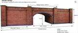 Metcalfe PO246 Railway Bridge Red Brick