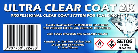 SMS Ultra Clear Coat 2K Colour Set