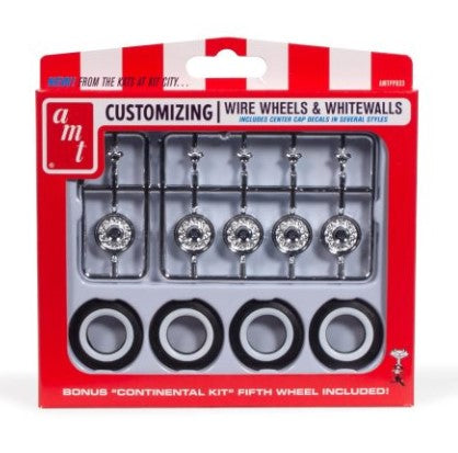 AMT KH Wire Wheels and Tires Parts Pack