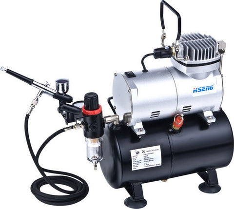 Hseng HS-AS186k Air compressor kit incl airbrush