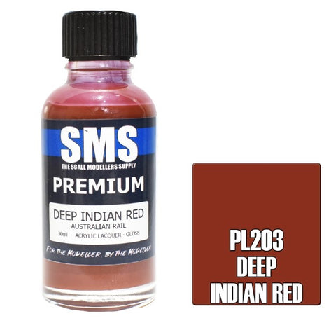 SMS Premium Lacquer - PL203 Deep Indian Red