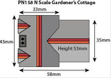 Metcalfe PN158 Gardener's Cottage